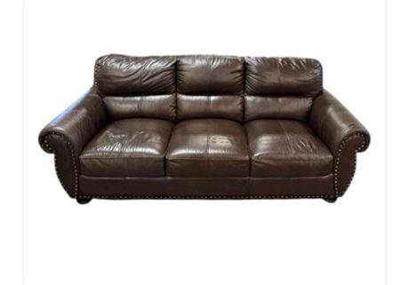 Abbyson Austin leather sofa