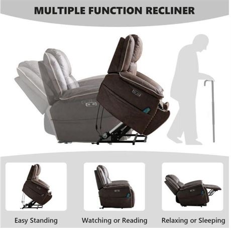 Marable 40.2" Power Lift Massage Recliner