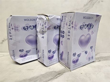 3PK Of 50CT Ea Wolsigin LARGE Gloves