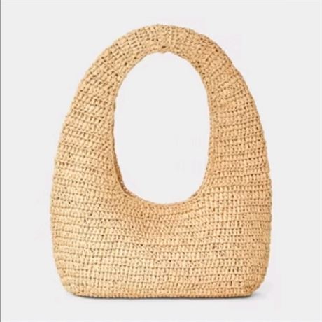 Casual Raffia Shoulder Bag