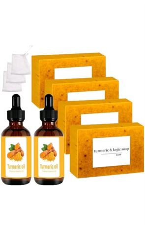 Turmeric Soap & Essential Oil Set