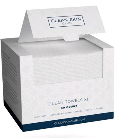Clean Skin Club Clean Towels XL™ 50Ct