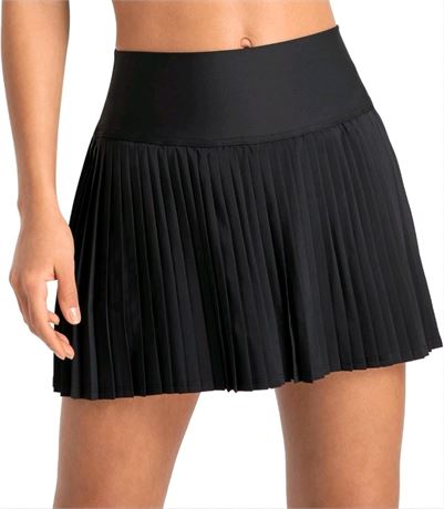 (XL) Womens Pleated Tennis Skirt