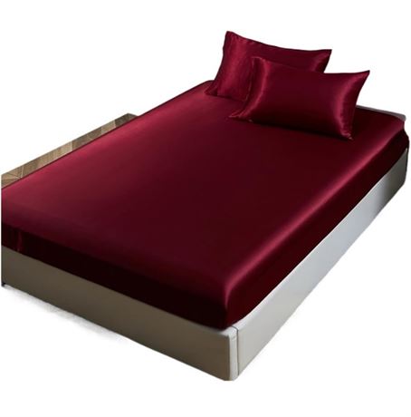 Luxury Satin Queen Size Bed Sheet
