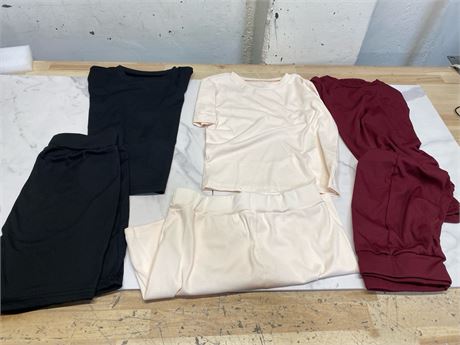 (S) (3Pack) WOMENS Workout Clothes