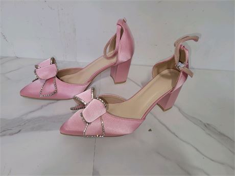 Elegant Women High Heel Bowknot