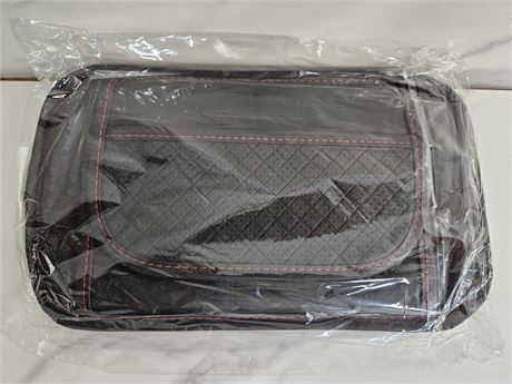 Car Armrest Cover Cushion with 2 Storage Bags