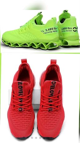 Red/Green Men's Air Running Shoes Breathable
