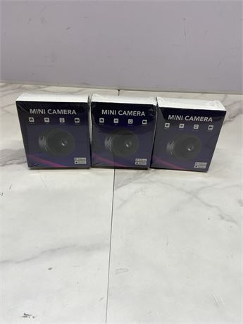Lot of 3 Mini Cameras