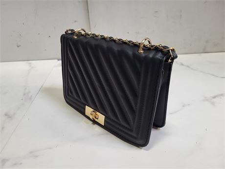 Black Quilted Handbag