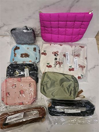 Lot Of Mini Carry-On Hand Wallets, Make Up Bag,