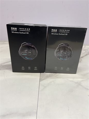 Lot of 2 Wireless Earbud X8