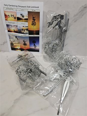 3D Fairy Garden Stakes Featuring a Fairy