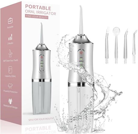 Water Dental Flosser Teeth Irrigator with 3