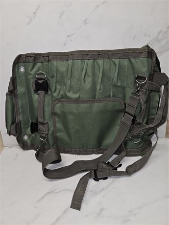 Green Tool Roll Organizer