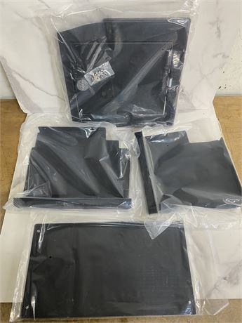 Lot of Black Metal Panels