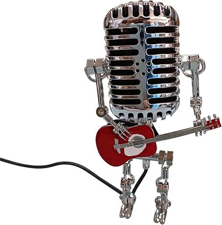 Fockety Vintage Microphone Guitar Robot
