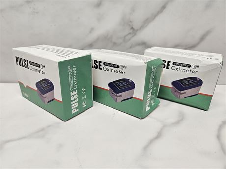Lot of 3 Pulse Oximeters