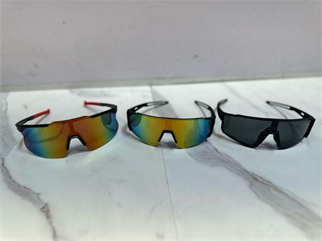 Set of 3 - Futuristic Wrap Half Rim Sport