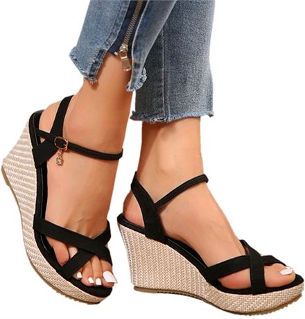 Size 7 Wedge Sandals for Women Dressy