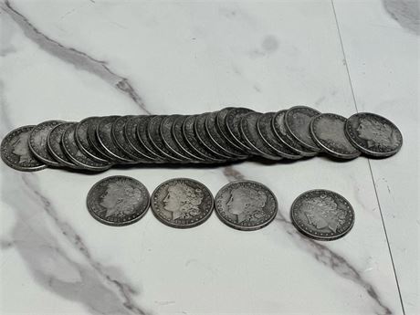 Set of 28 - Replica Half Dollar Coins