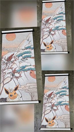 Lot Of 3 Wall Decor Scrolls