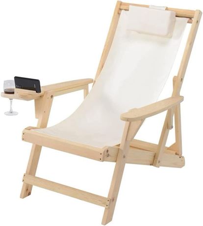 Sling Lounge Chair -  Natural/Beige