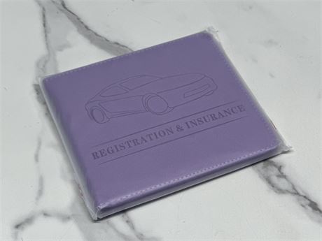 Purple Registration & Insurance Holder