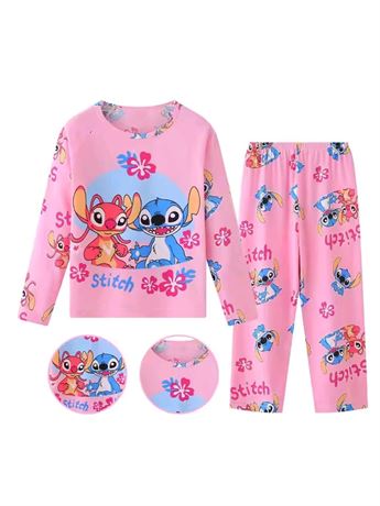 2pcs Set Disney Stitch Children Pyjamas