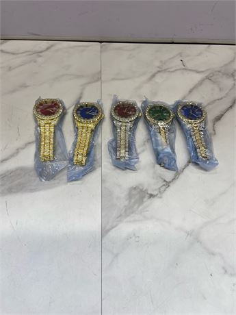 (5pack) Fancy Watch variety colors