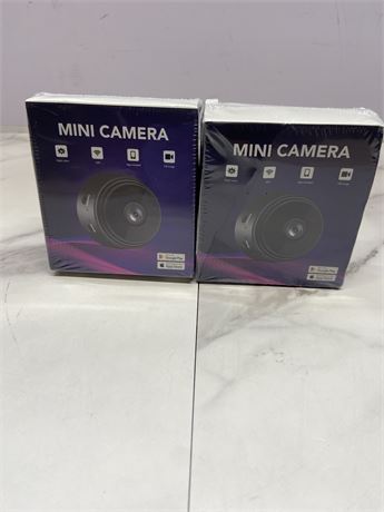 Lot of 2 Mini Cameras