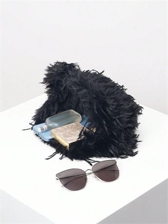 Dopamine Style Clip Bag, Y2K Plush Clutch