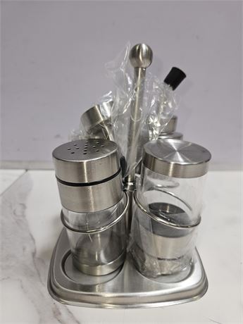 Stainless Steel Condiment Set