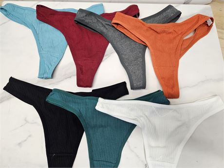 Lot of 7 Small Women's Thongs