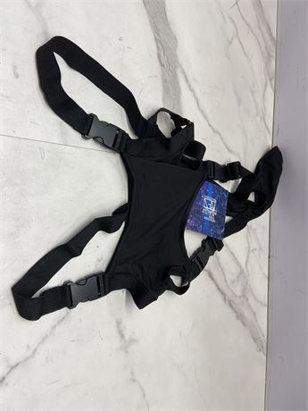 (XS)Black Harness with Adjustable Straps