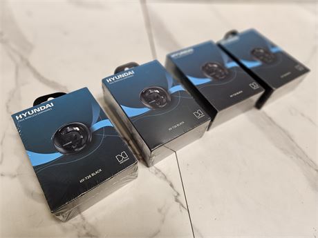 Lot of 4 Hyundai Wireless Earphones