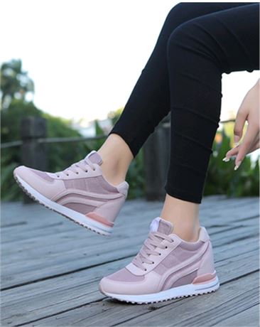(Size 5) Sosenfer Hidden Heel Wedge Sneakers
