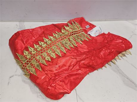 Red Embroidered Fabric