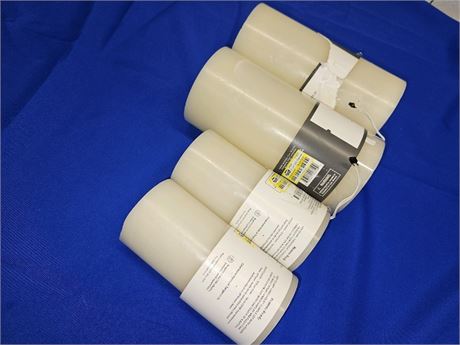 Set Of Led Pilar Candle Variety Size