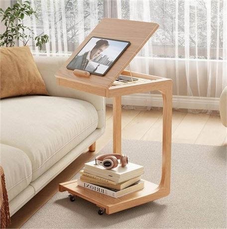 KASLANDI C Shaped Table for Couch, C