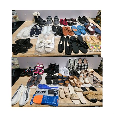 Lot Of 36 Pairs of Footwear items