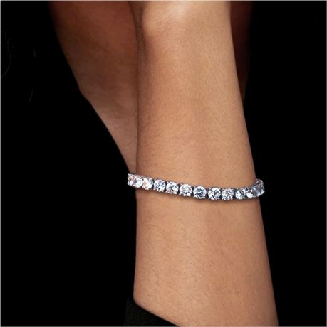 Italo Round Cut Classic Tennis Bracelet