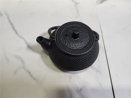 Black Cast Iron Teapot