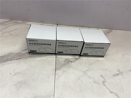Lot of 3 Weighing Pan Boxes