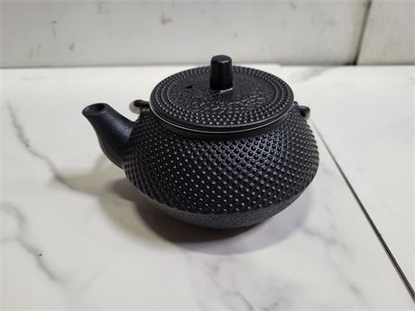 Black Cast Iron Teapot