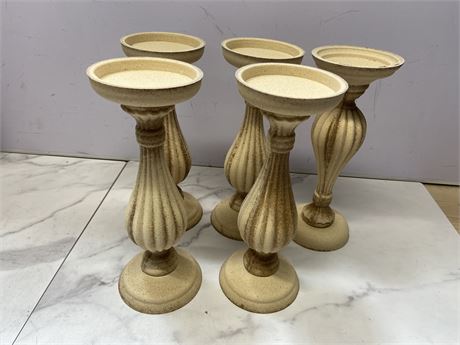 Set of 5 Decorative Candle Holders