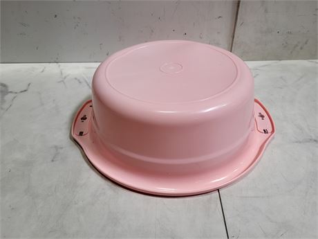Pink Plastic Basin