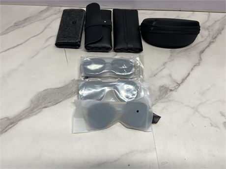 Lot of Sunglasses and Cases