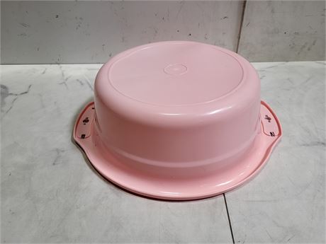 Pink Plastic Basin