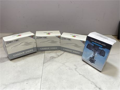 Car DVR and Phone Mount Lot